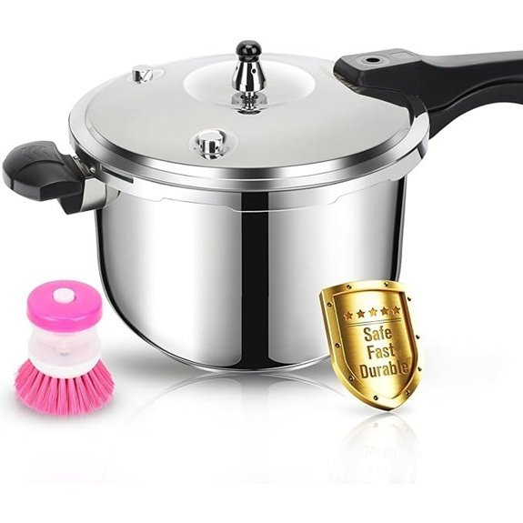 Stainless Steel 6.3 Quart Pressure Cooker