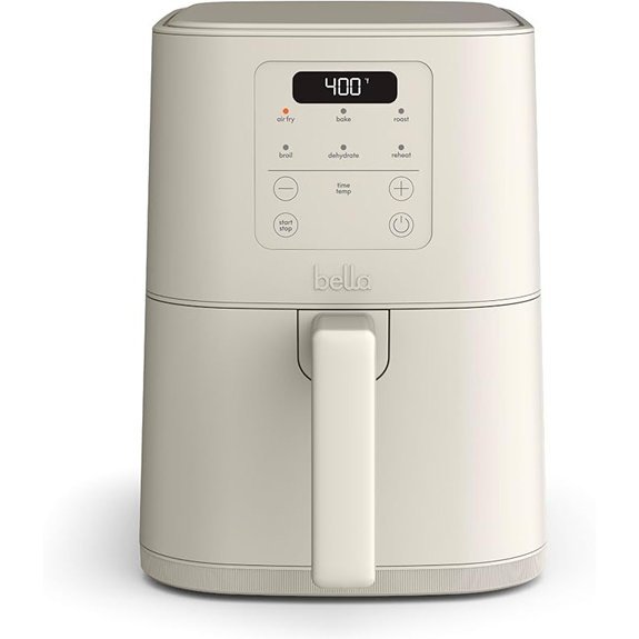 Bella 4Qt Slim Air Fryer with Adjustable Temperature