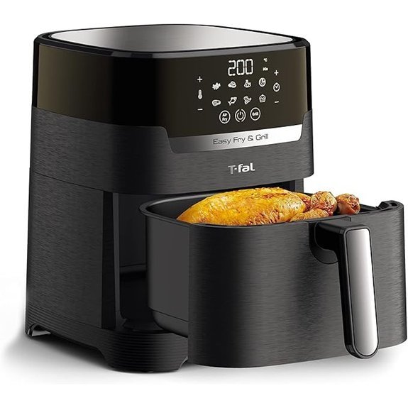 T-fal Air Fryer & Grill Combo Digital 2-in-1 4.4 Qrt black