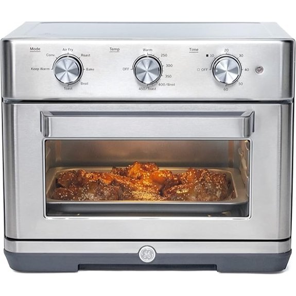 GE Mechanical Air Fryer Toaster Oven with Accessory Set