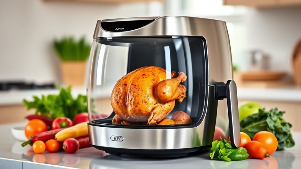 air fryers with rotisserie