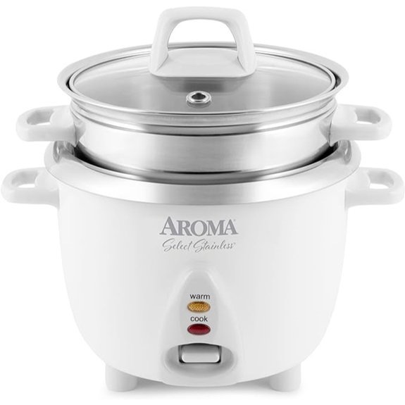 Aroma Housewares 6-Cup Rice Cooker & Food Steamer