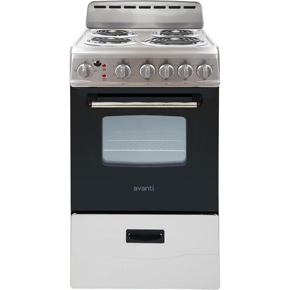 Avanti Electric Range Oven with 4 Coil Burners