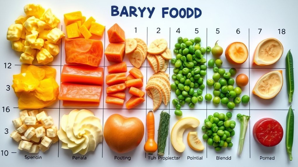 baby food feeding timeline