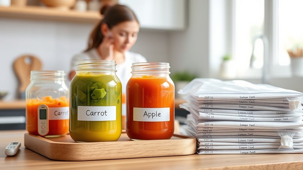 baby food storage guidelines