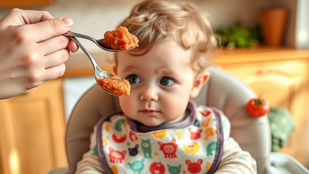 baby meat puree refusal