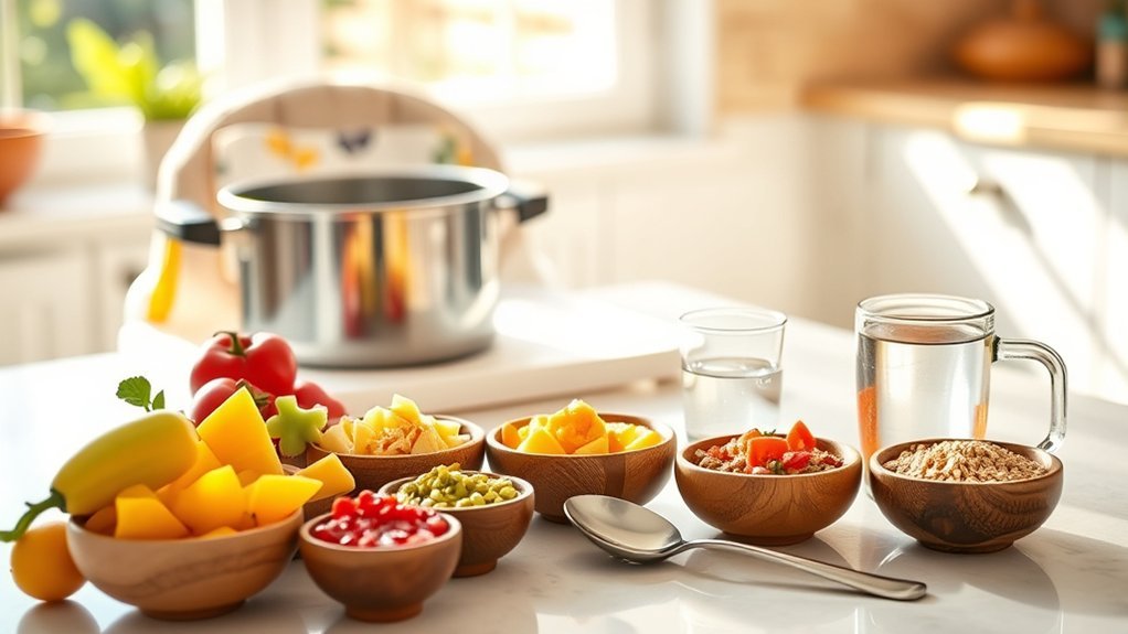 balanced meals and snacks