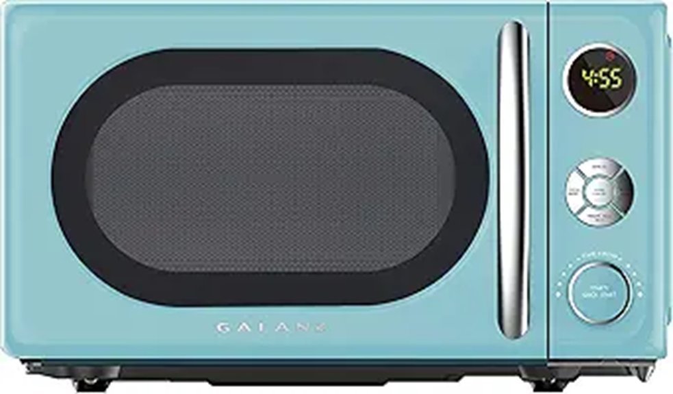 Galanz Retro Microwave Oven (Bebop Blue 0.7 cu ft)