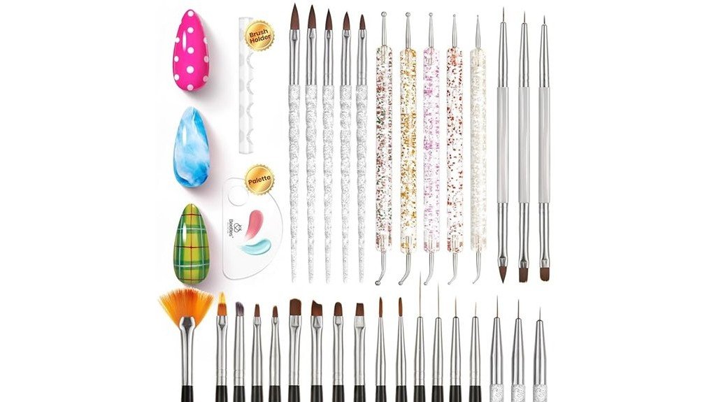 beetles nail art brushes
