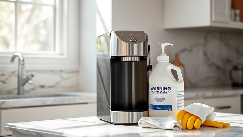 bleach safety for coffee makers
