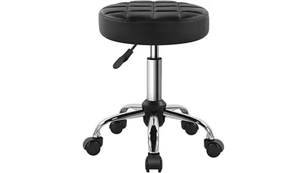 classic black swivel stool