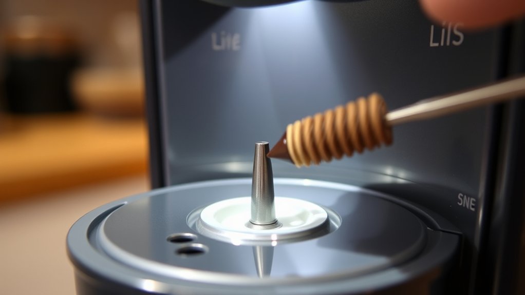 clean bottom needle regularly