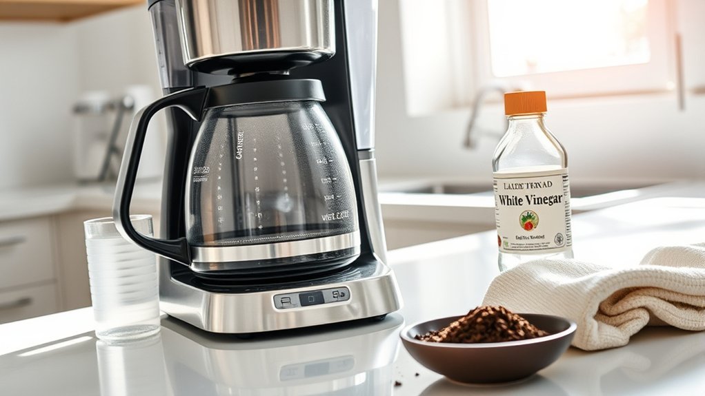 clean coffee maker monthly