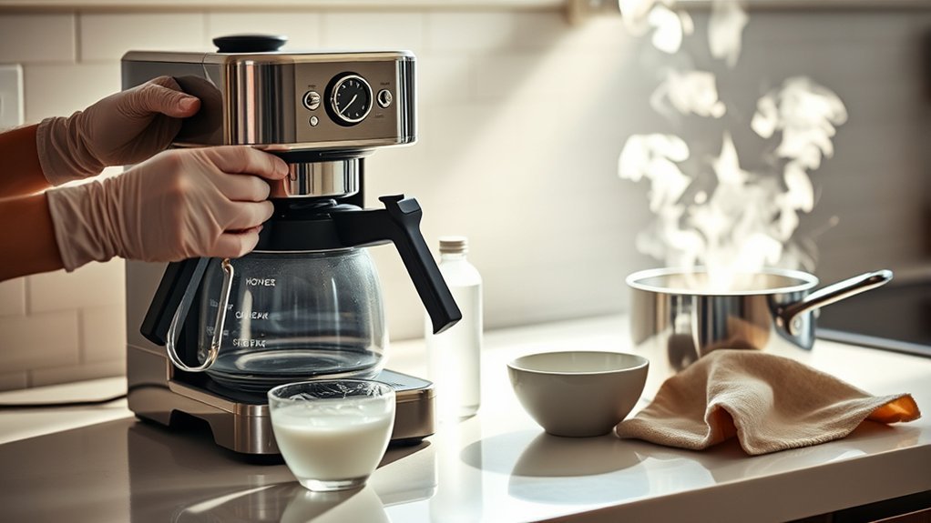 clean coffee maker regularly