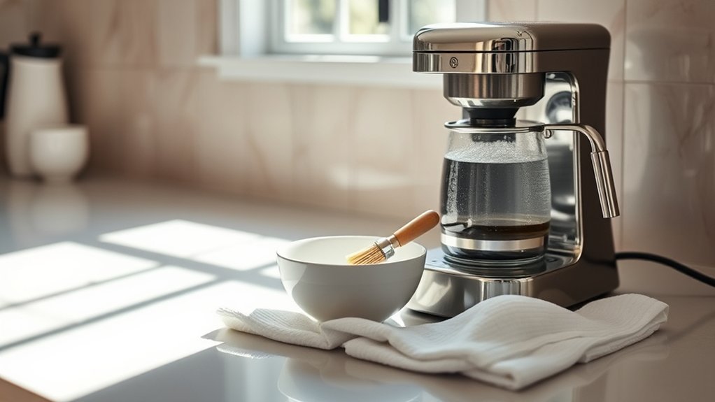 clean coffee maker regularly