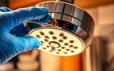 clean coffee maker showerhead