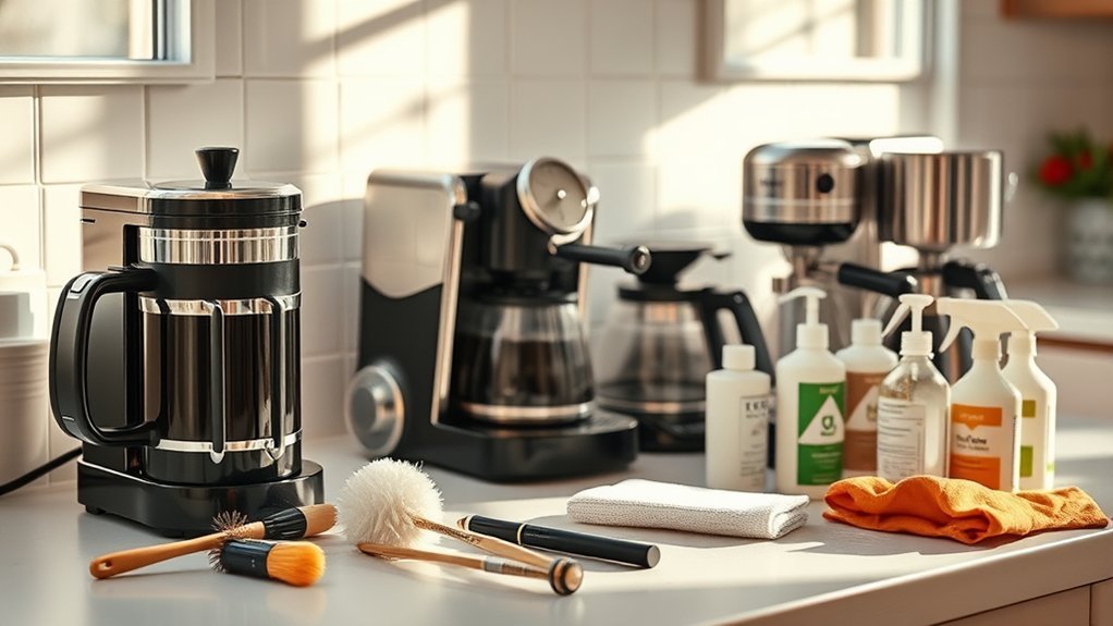 clean coffee makers regularly