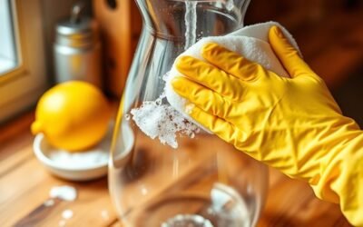 clean glass coffee carafe