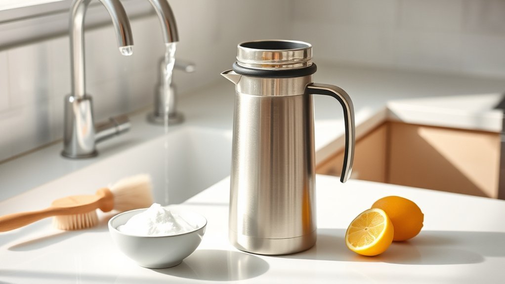 clean thermal coffee carafe