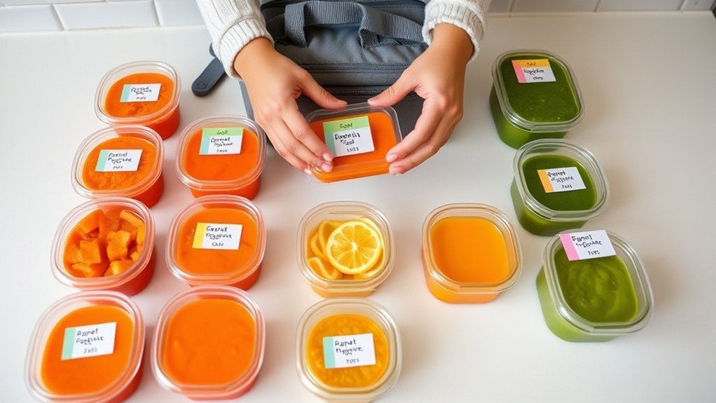 clear labels for baby food
