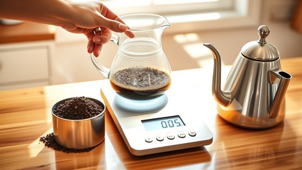 coffee brewing scale method