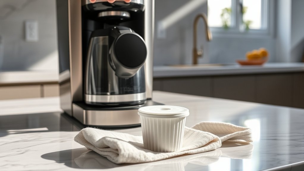 coffee filter installation steps