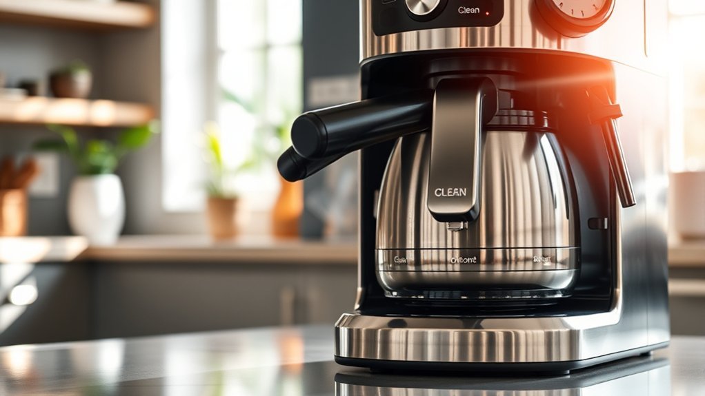 coffee maker cleaning indicator