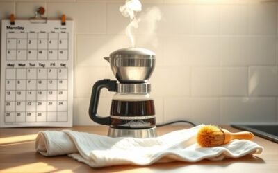 coffee maker cleaning schedule
