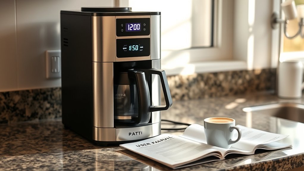 coffee maker clock issues