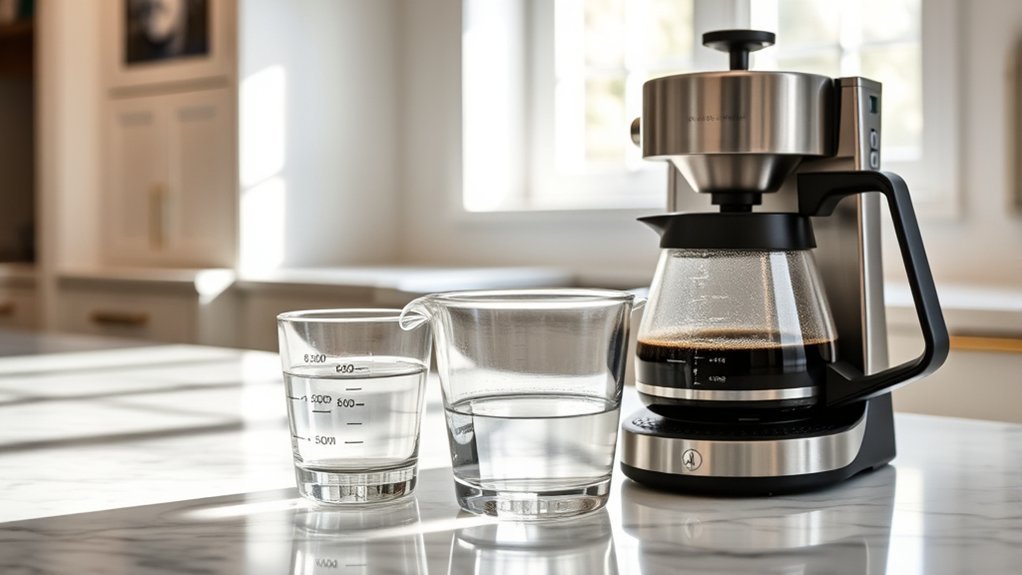 coffee maker cup measurement