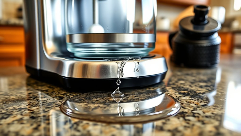 coffee maker leak causes
