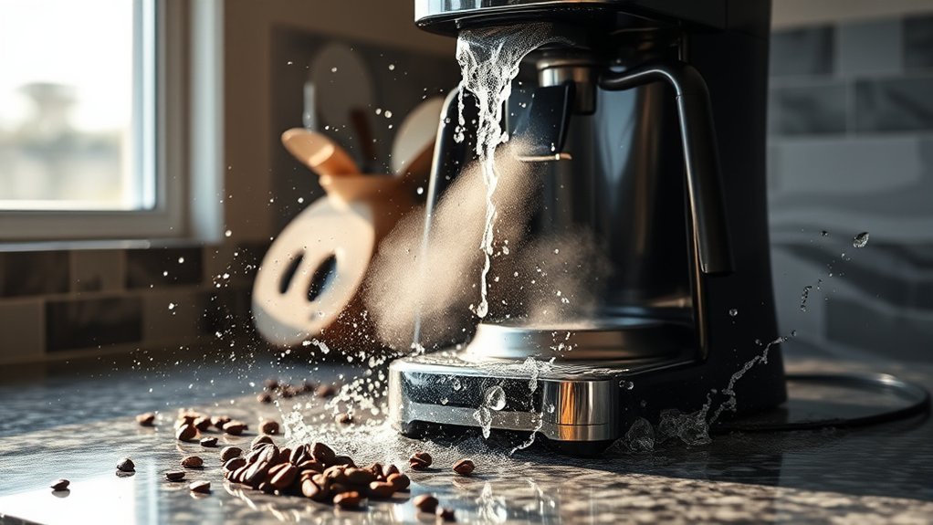 coffee maker leak causes