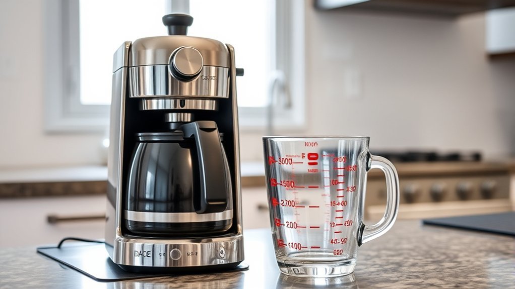 coffee maker vs measuring cup
