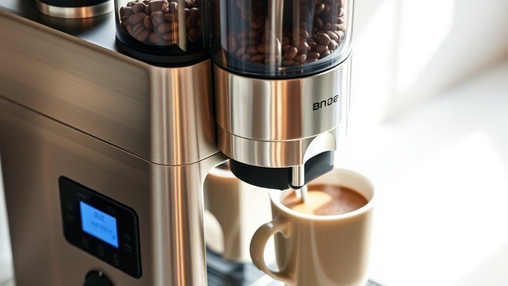 coffee maker with grinder