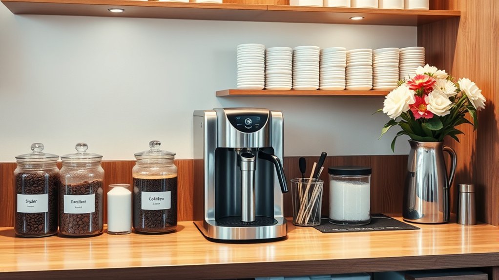 coffee station cleanliness routine