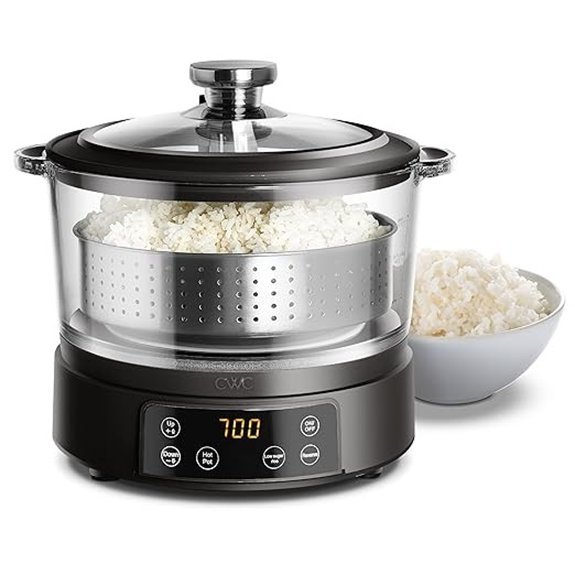 COOK WITH COLOR 3L Glass Mini Rice Cooker