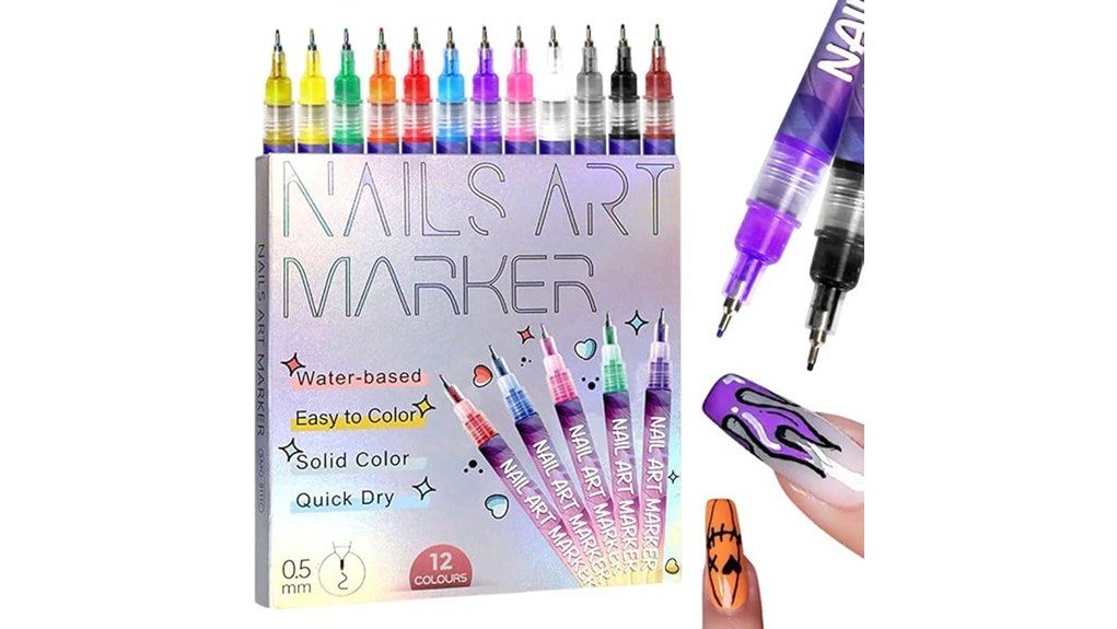 colorful nail art set