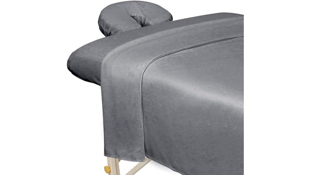 comfortable massage sheet set