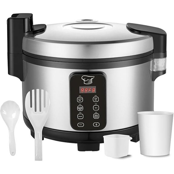Large 15L Commercial Electric Rice Cooker & Warmer