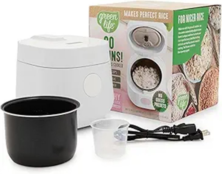 GreenLife Digital Rice Cooker (2-Cup Uncooked)