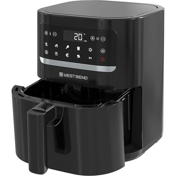 West Bend 5-Quart Compact Air Fryer with Digital Controls