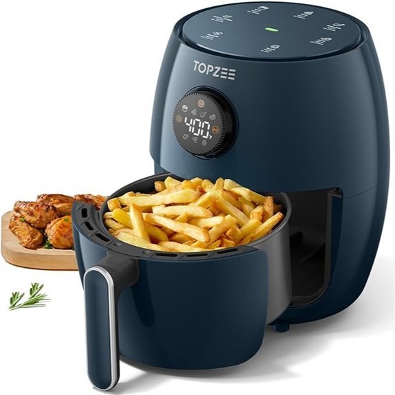 Small Compact 2.1QT Air Fryer (4-in-1)