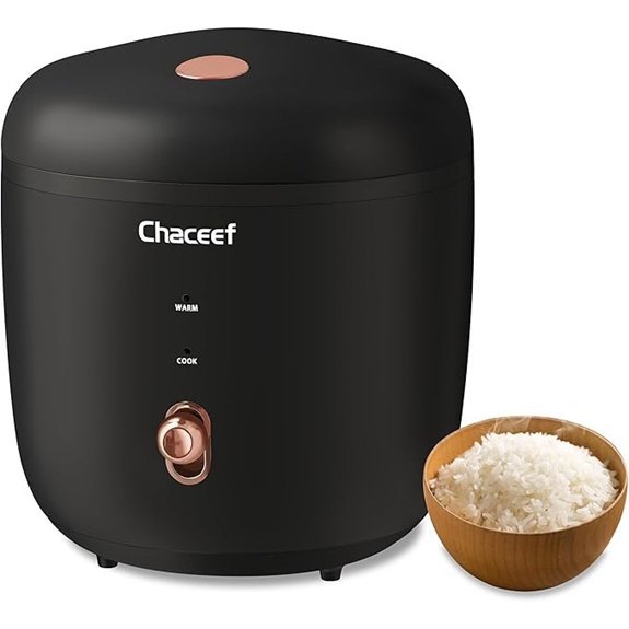 CHACEEF Mini Rice Cooker with Non-stick Pot