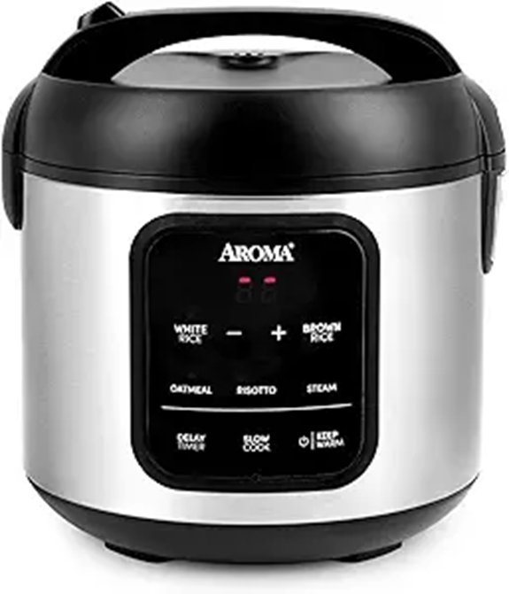 AROMA Digital Rice Cooker and Steamer (4-Cup)