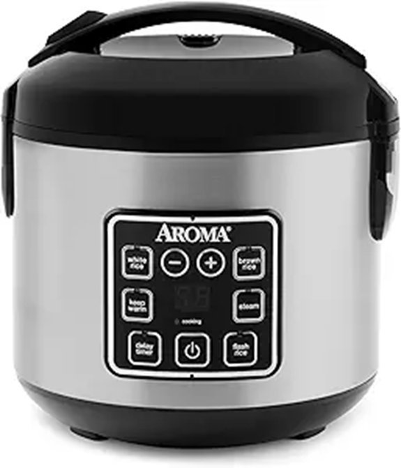 AROMA Digital Rice Cooker and Steamer (2 Qt)