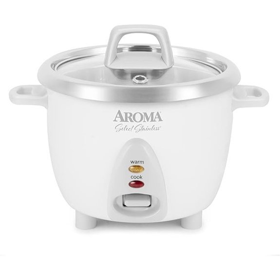 AROMA Select Stainless Rice Cooker (3-Cup)