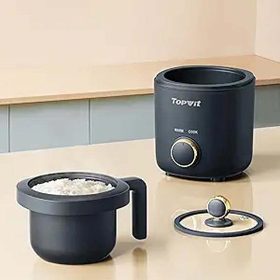 TOPWIT Mini Rice Cooker (2 Cups 1.2L)