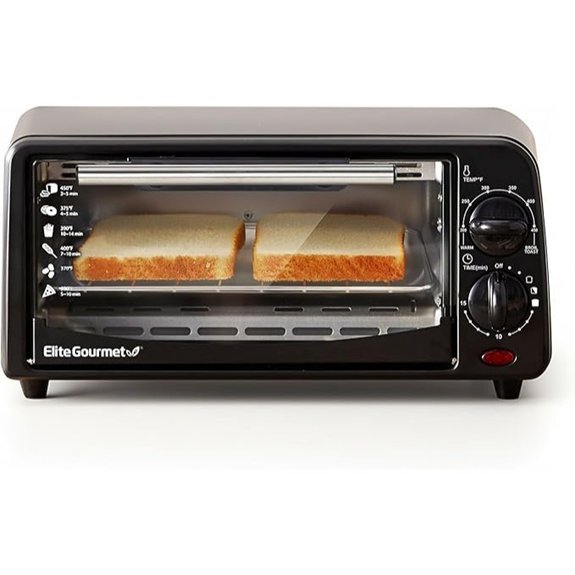 Elite Gourmet Compact 2 Slice Toaster Oven