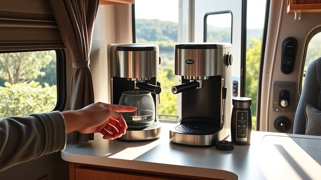 compact versatile efficient coffee makers