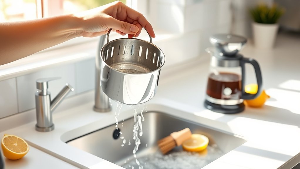 deep clean your coffee maker